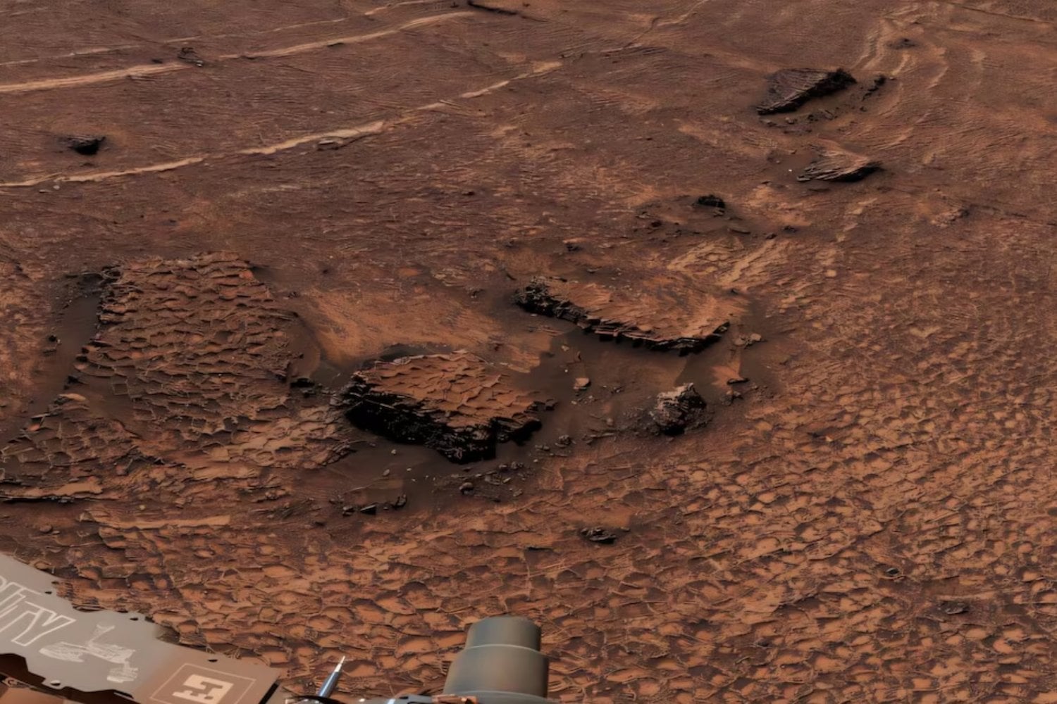 Curiosity iba a cruzar un “estacionamiento” marciano y acabó rodeado por un mar de panales de piedra. Sus grietas podrían contar el último capítulo del agua en Marte