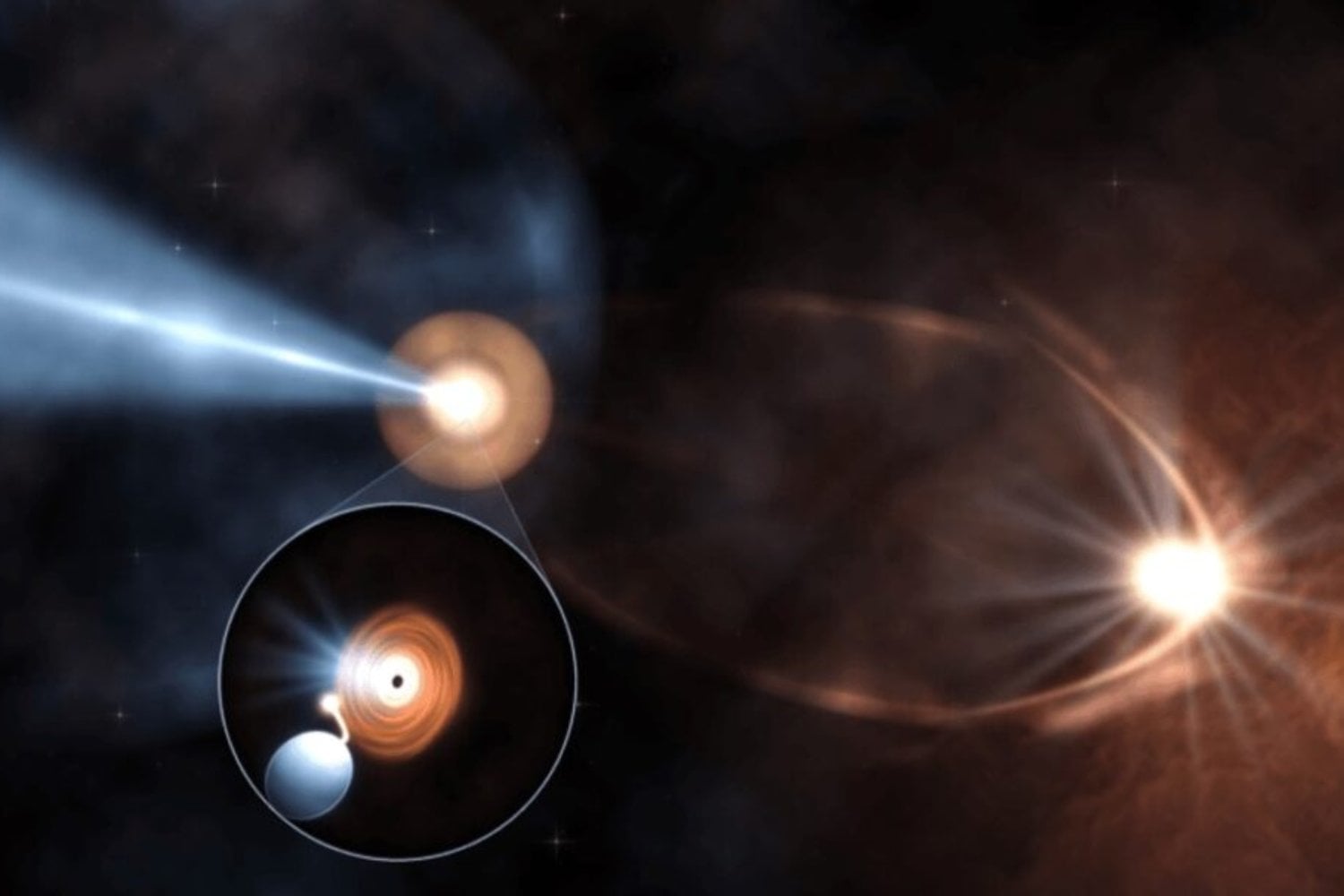A 12.000 años luz hay un agujero negro lanzando un chorro casi directo hacia la Tierra. Los astrónomos llevaban 30 años buscando algo así