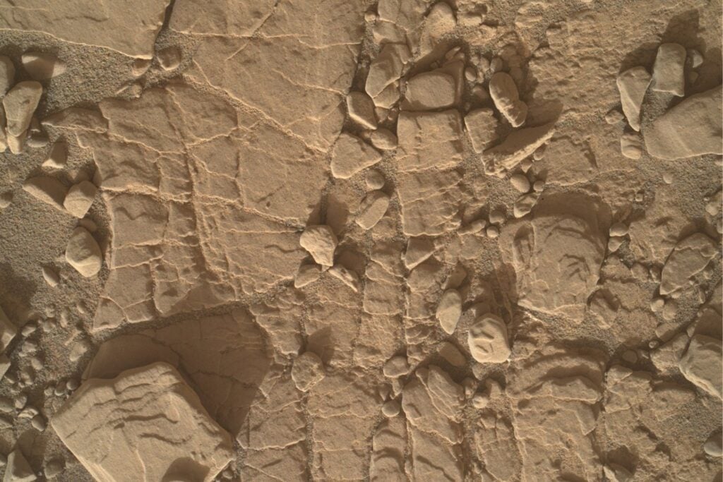 Curiosity iba a cruzar un “estacionamiento” marciano y acabó rodeado por un mar de panales de piedra. Sus grietas podrían contar el último capítulo del agua en Marte