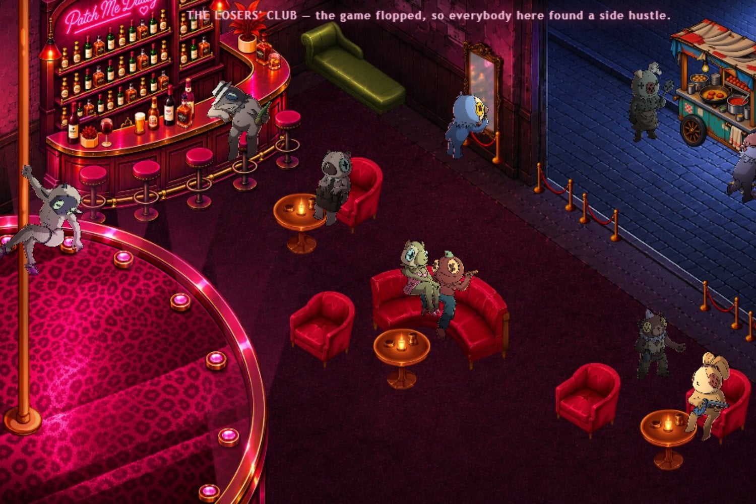 Patchkins Party no tuvo la explosión esperada en Steam, así que sus creadores incorporaron esa realidad a su universo: ahora sus personajes buscan trabajos cada vez más disparatados para poder sobrevivir cuando nadie está jugando