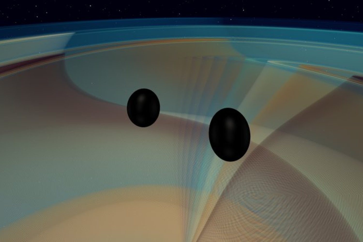 LIGO detectó la mayor fusión de agujeros negros jamás vista, pero había algo que no encajaba. Ahora sospechamos que la propia gravedad pudo hacerlos parecer mucho más monstruosos de lo que eran
