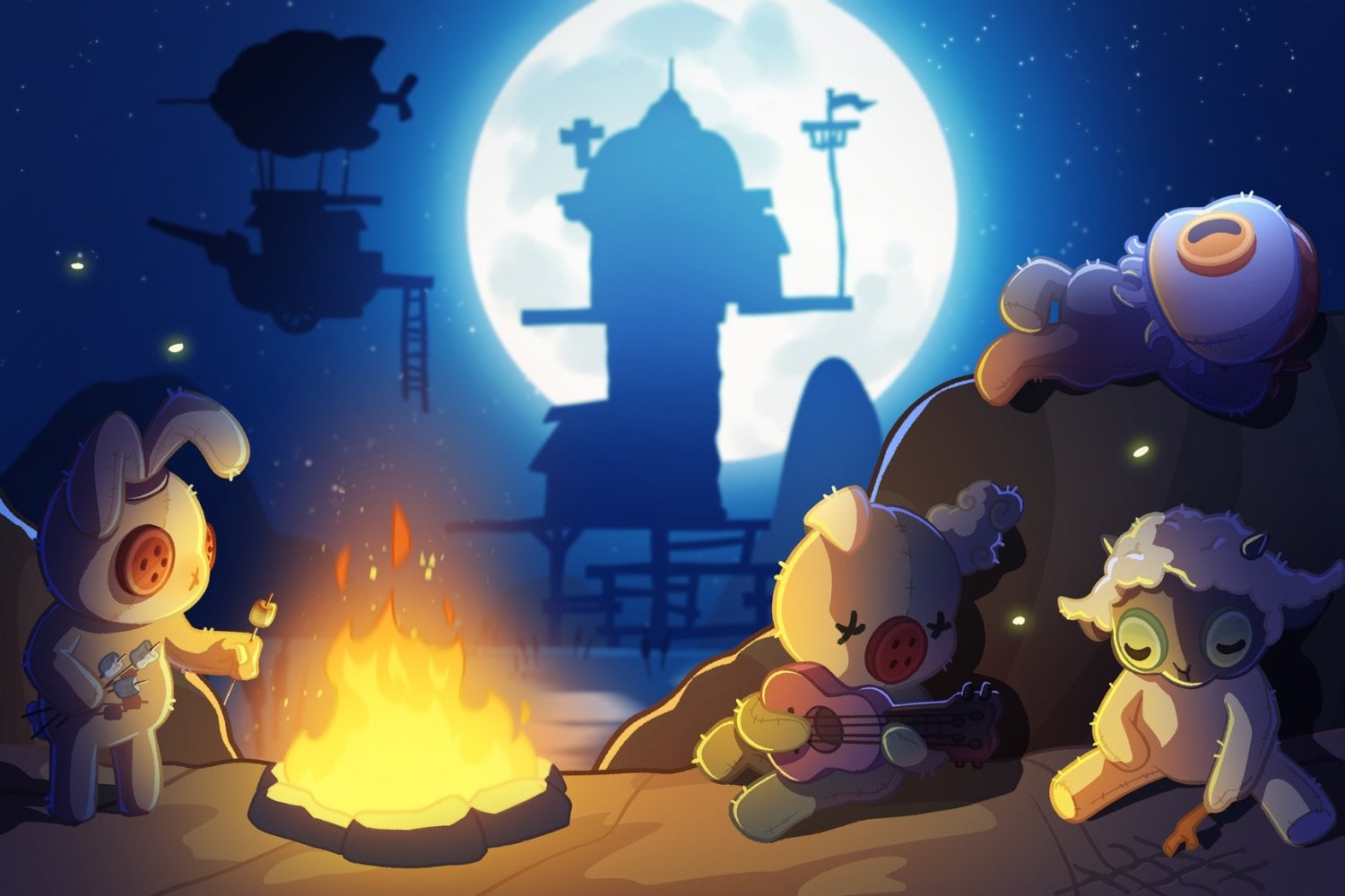 Patchkins Party no tuvo la explosión esperada en Steam, así que sus creadores incorporaron esa realidad a su universo: ahora sus personajes buscan trabajos cada vez más disparatados para poder sobrevivir cuando nadie está jugando