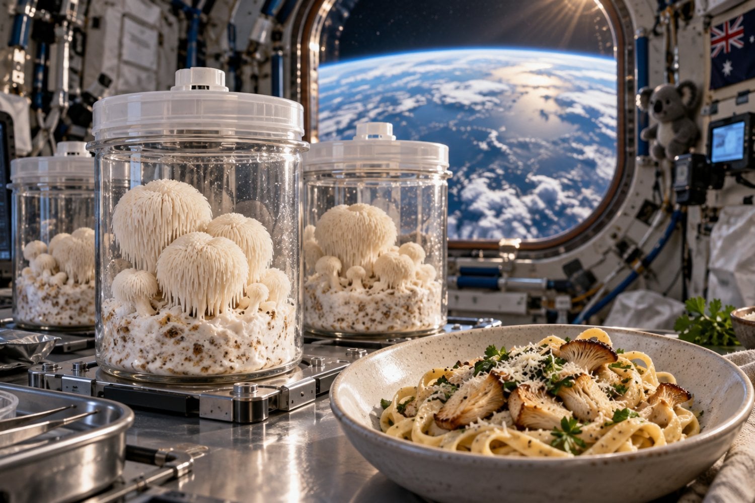Mandaron hongos a la Estación Espacial para ver si sobrevivían. Volvieron a la Tierra, crecieron en una semana y acabaron en una salsa para pasta