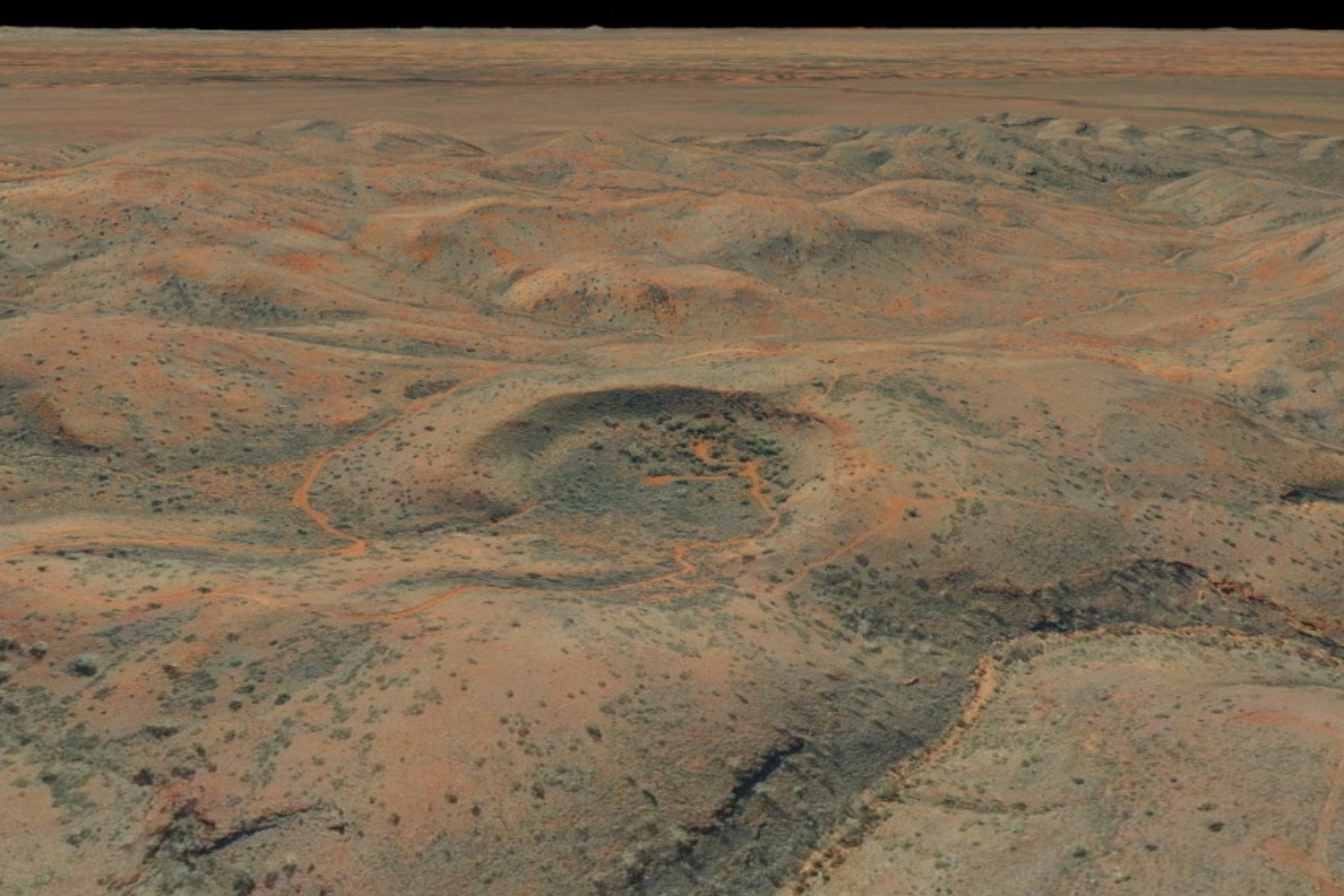 Un geólogo buscaba hierro en Google Earth cuando vio un círculo casi perfecto en mitad de Australia. Años después perforaron su centro y encontraron algo que no debía estar allí