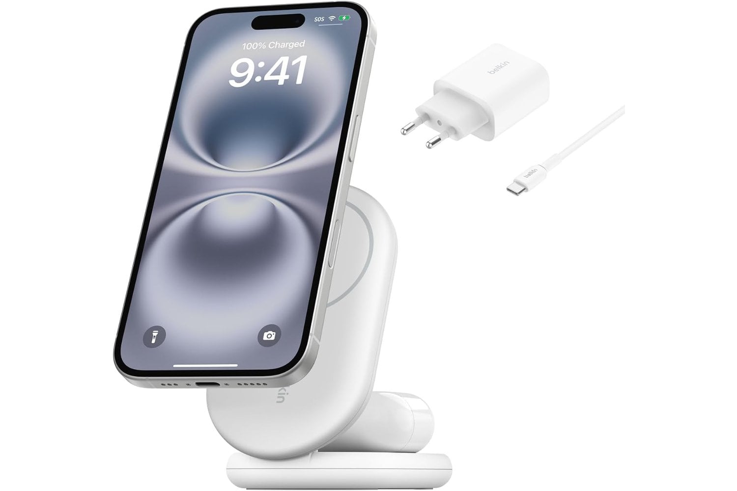 Belkin BoostCharge 15W Qi2 Foldable Magnetic Charger