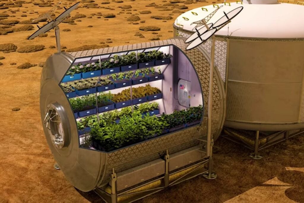 La NASA premia con USD 300.000 un proyecto para producir la mitad de la comida de una misión a Marte