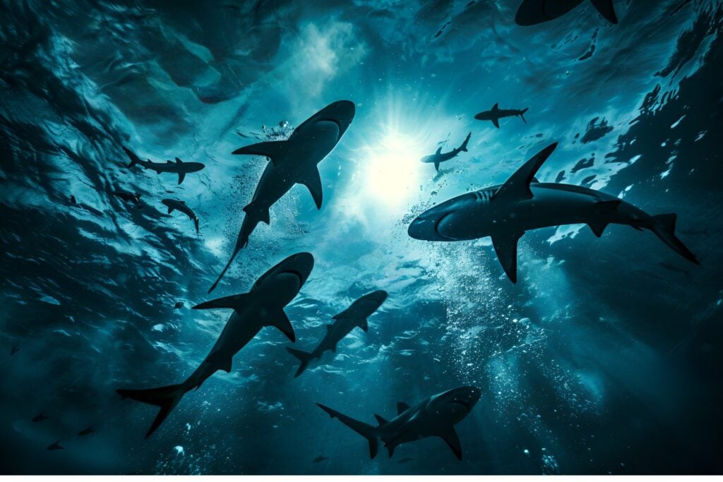 Los tiburones protegidos en Australia enfrentan nuevos riesgos cuando cruzan sus fronteras