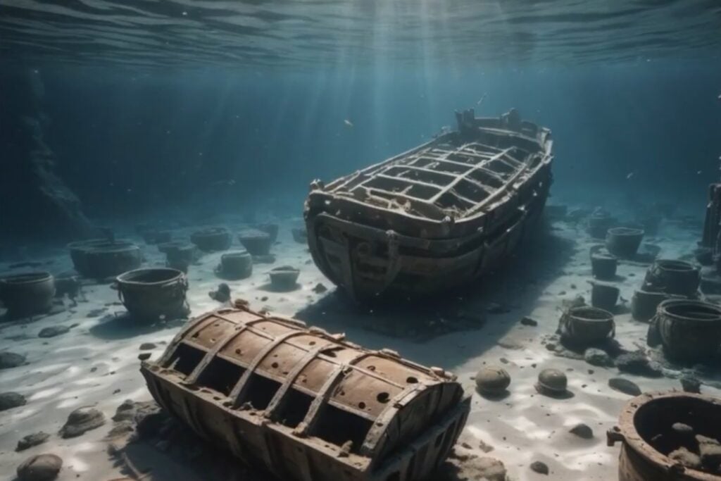 Un barco que estudiaba merluzas descubre 26 ánforas romanas en aguas de Formentera
