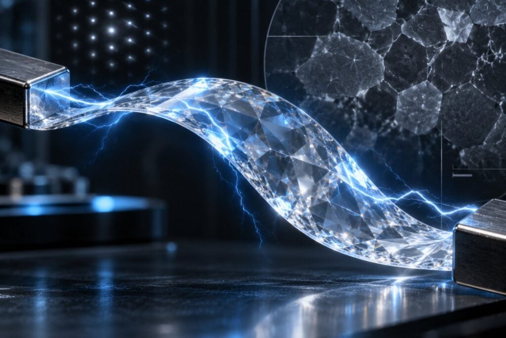 El diamante tenía una propiedad oculta: puede generar electricidad cuando se flexiona