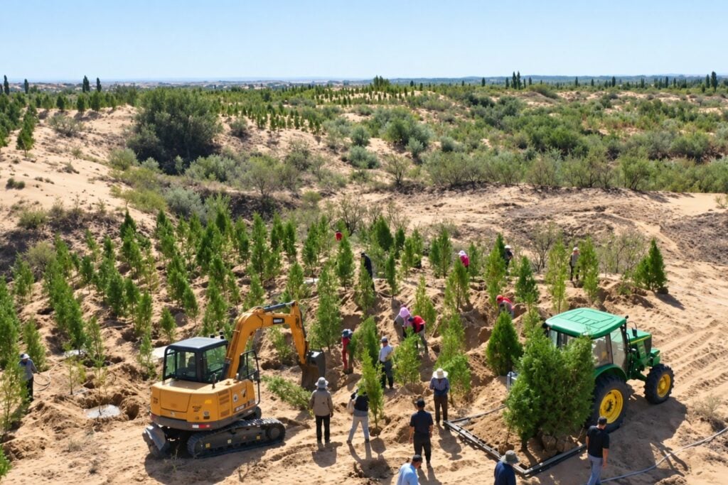 China plantó miles de millones de árboles para frenar el desierto y ahora enfrenta un problema inesperado: se está quedando sin agua