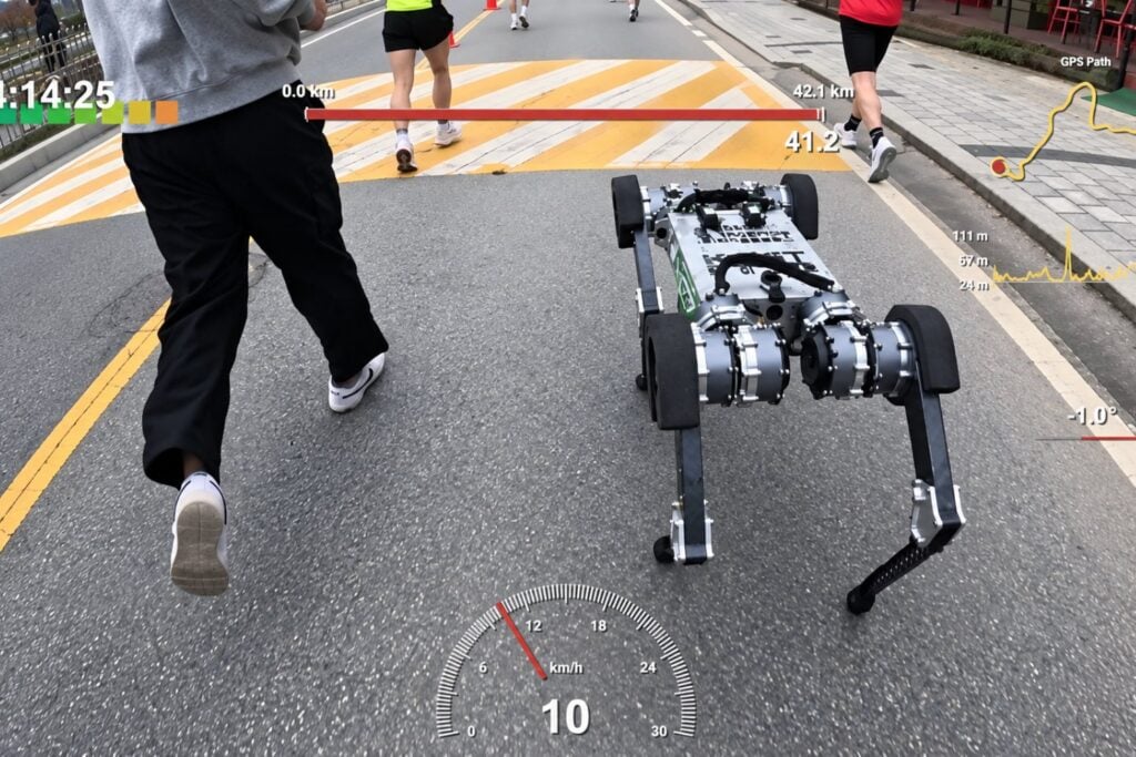 Un perro robot completó una maratón y podría haber seguido 25 kilómetros más