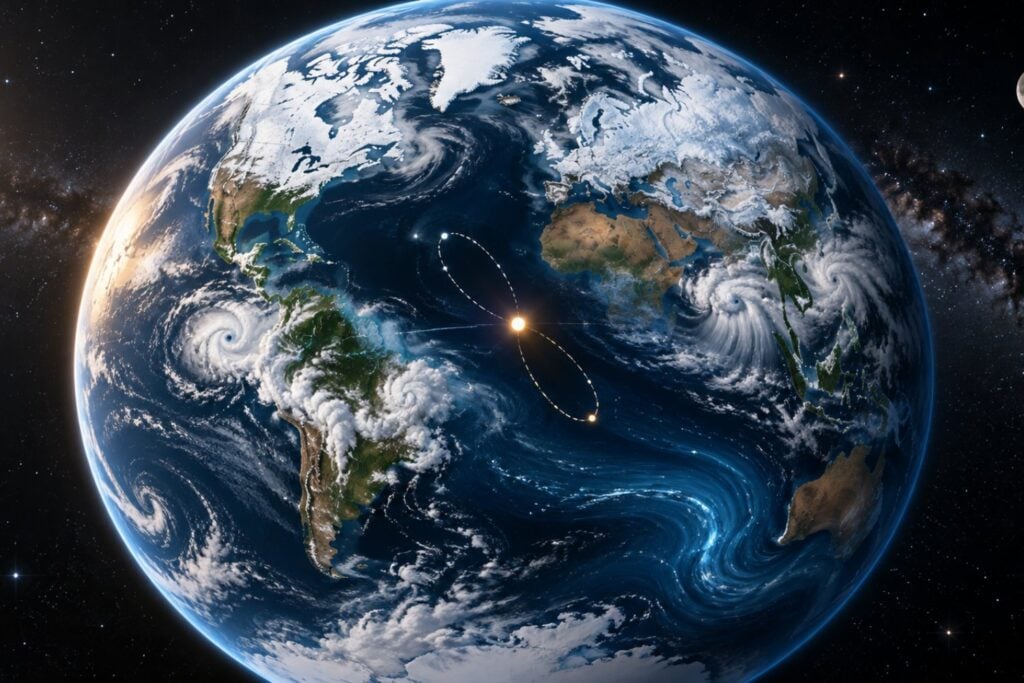 La Tierra cambia ligeramente de “centro” cada año: la nieve, los monzones y los océanos son los responsables