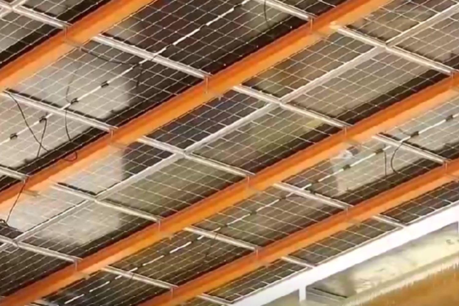China prueba paneles solares en alta mar sobre una estructura hecha con bambú