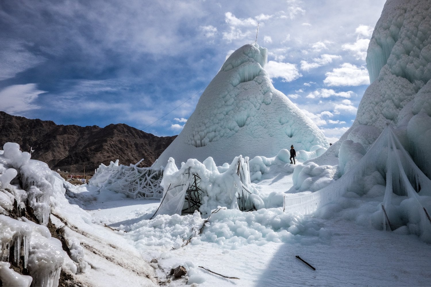 Estupa De Hielo Ladakh