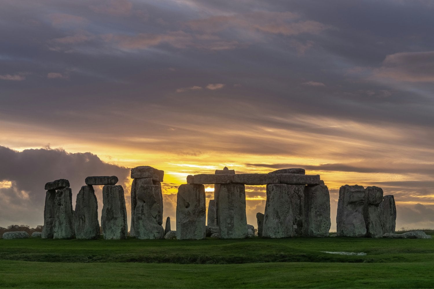 Stonehenge Al Atardecer