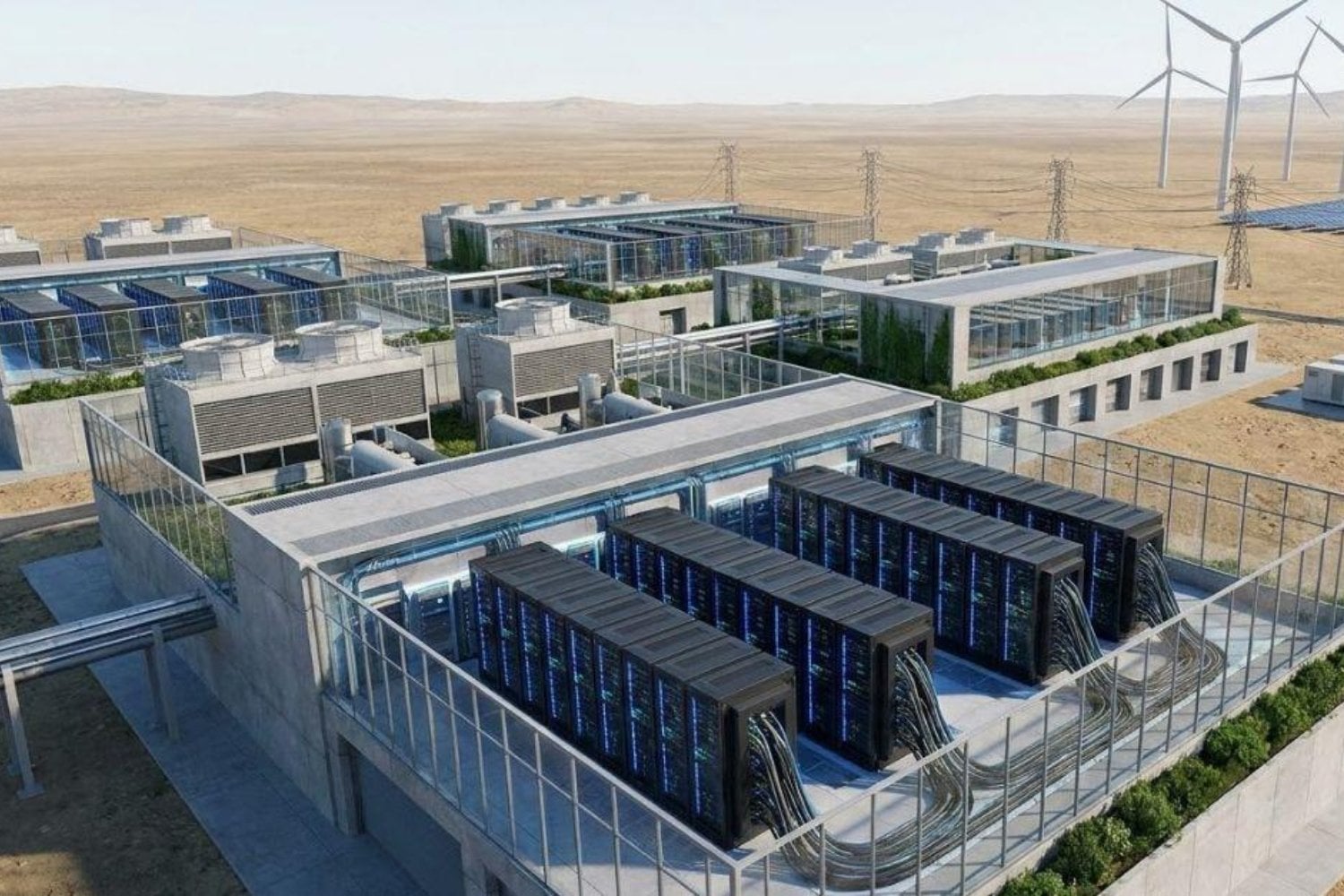 China tiene un problema con los chips de IA, pero ha encontrado una forma de compensarlo. Está construyendo a una velocidad que Estados Unidos no consigue igualar