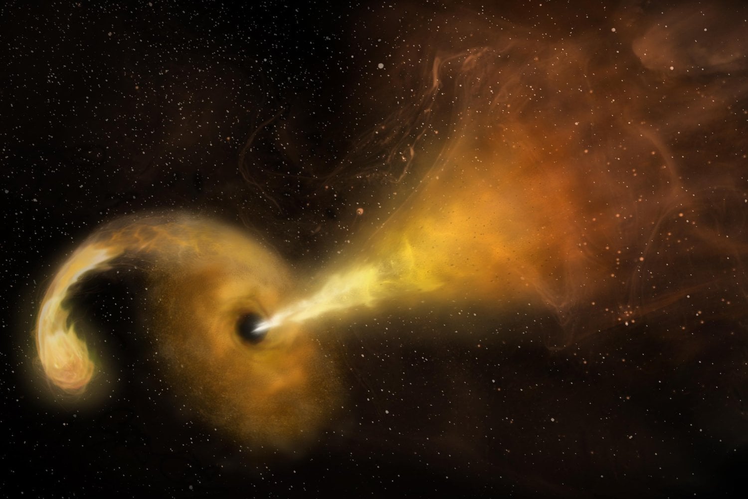 Los agujeros negros pueden tener masas millones de veces diferentes. Los astrónomos acaban de descubrir que todos parecen obedecer la misma regla
