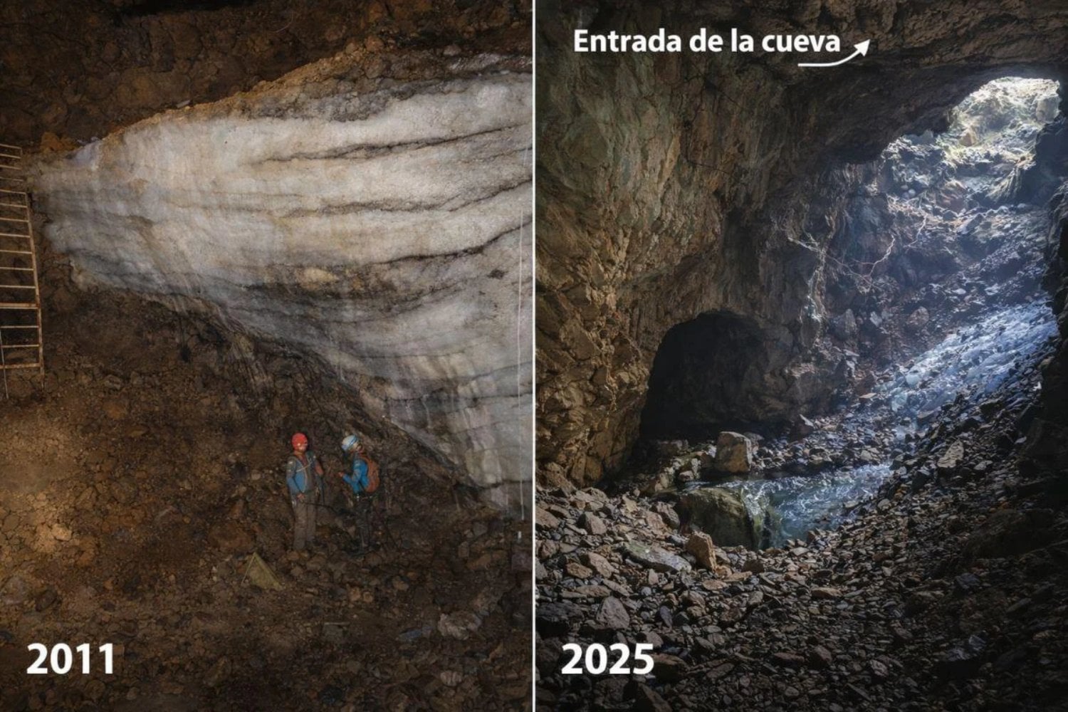 España está perdiendo unas cuevas heladas que guardan secretos de hace 6.000 años. Los científicos intentan rescatar lo que el deshielo está borrando para siempre