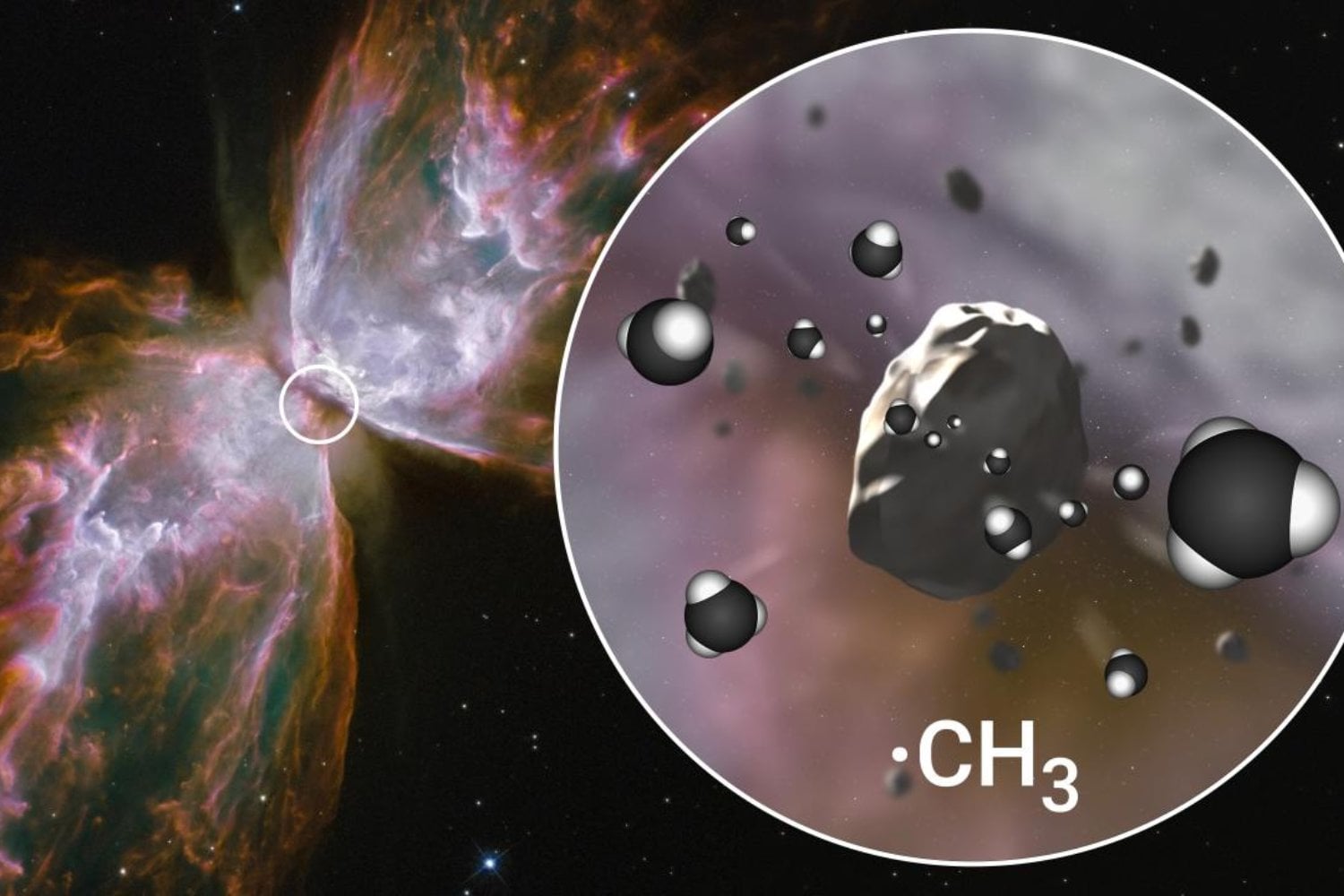 Una estrella moribunda a 160.000 años luz escondía una molécula casi imposible de ver. El James Webb encontró mucha más de la que debería existir