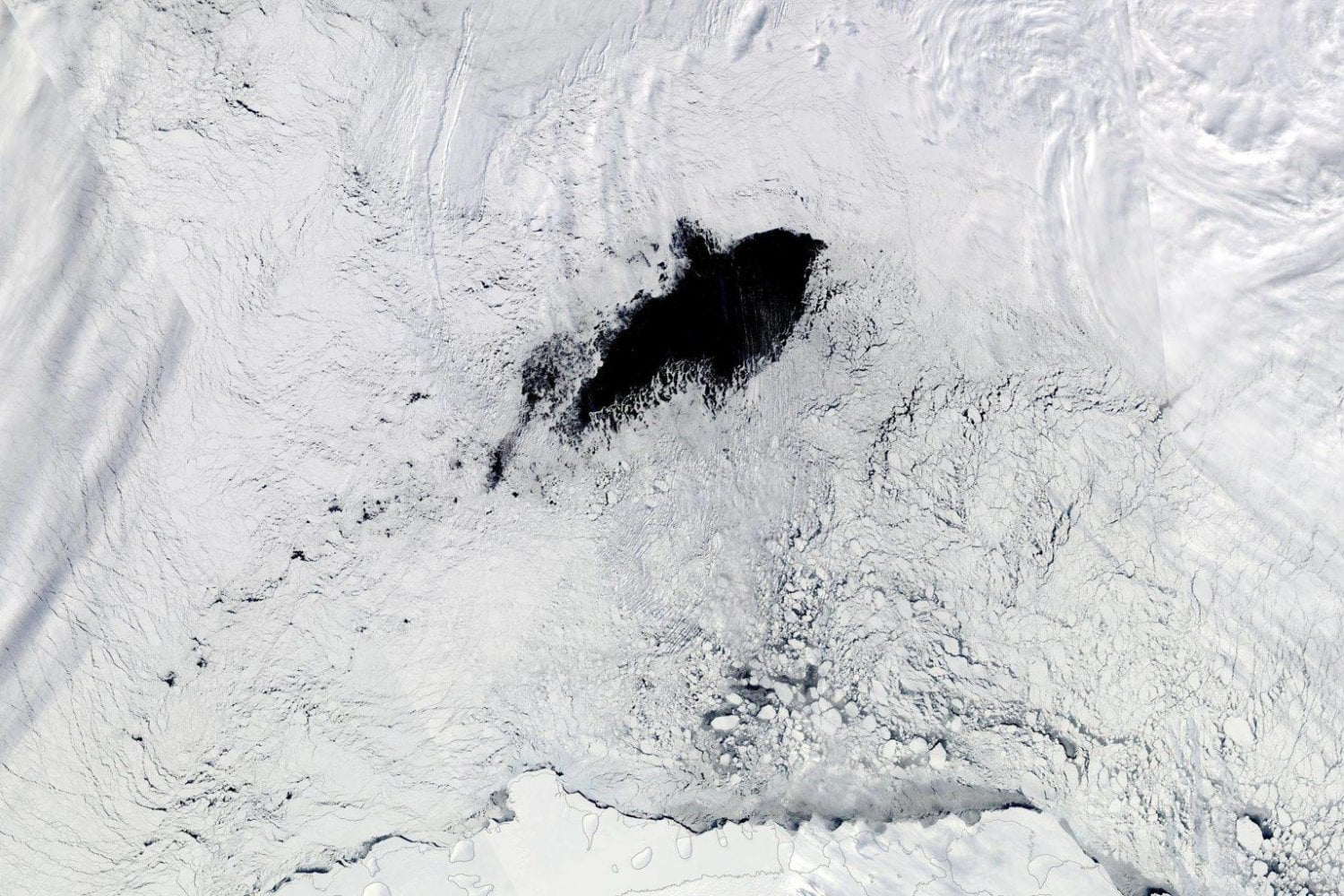 En mitad del invierno apareció un agujero casi del tamaño de Portugal en la Antártida. Durante 45 años nadie había visto algo igual allí