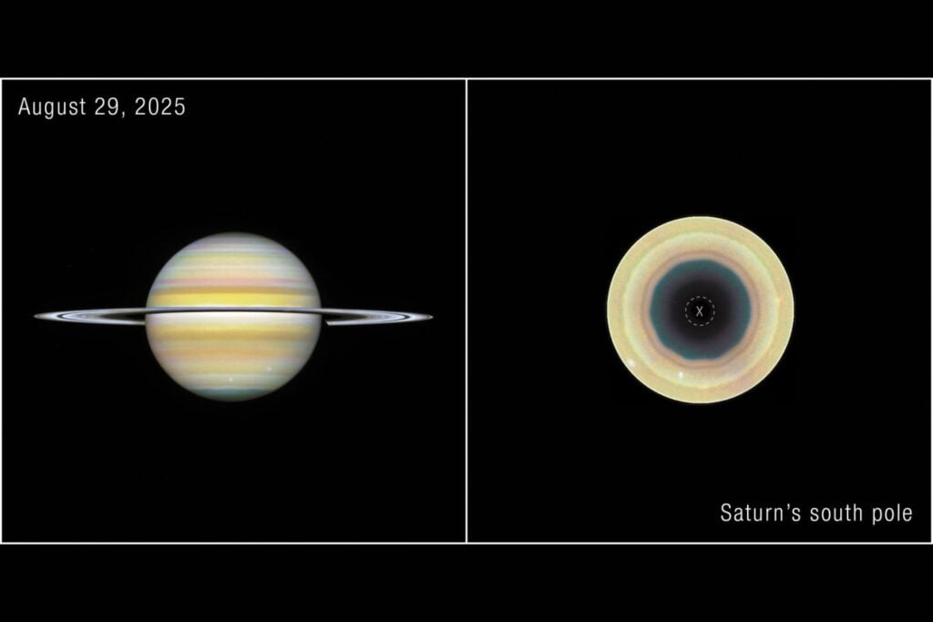 Saturno tenía un hexágono gigante que desconcertaba a los científicos desde hace 40 años. Ahora el Hubble ha encontrado algo todavía más extraño en el otro polo