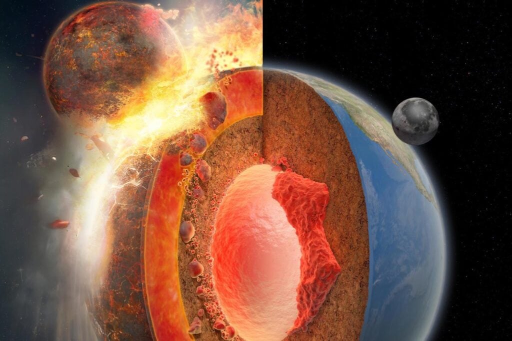 La Tierra chocó con otro planeta hace 4.500 millones de años. Ahora los científicos creen saber de dónde vino y dónde podrían estar sus restos