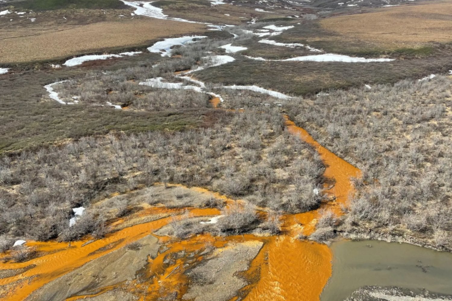 En Alaska hay ríos que se están volviendo naranja sin ninguna mina que lo explique. El culpable llevaba miles de años congelado bajo tierra