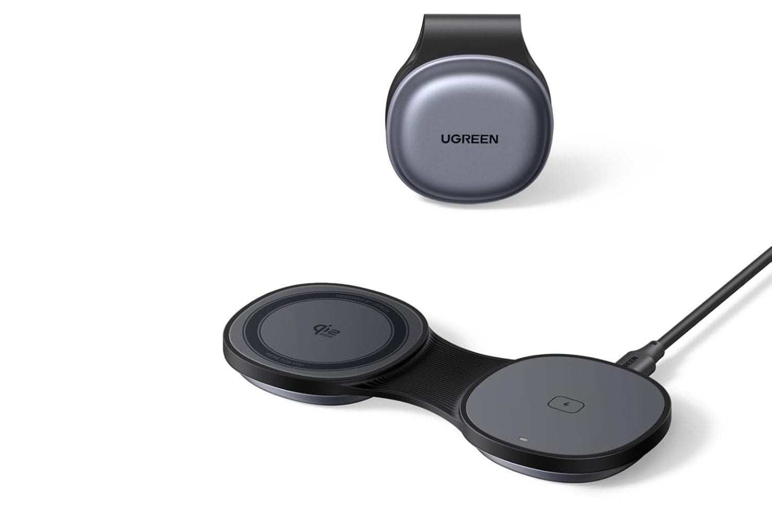 UGREEN MagFlow Qi2 25W Wireless Charger 2 in 1 Flexible MagSafe
