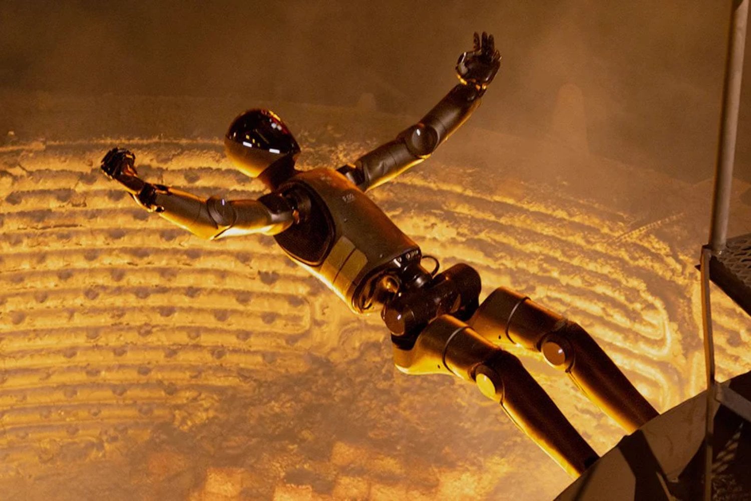 Figure quería jubilar sus viejos robots. Así que los entrenó para una última tarea: saltar solos a un horno de acero fundido