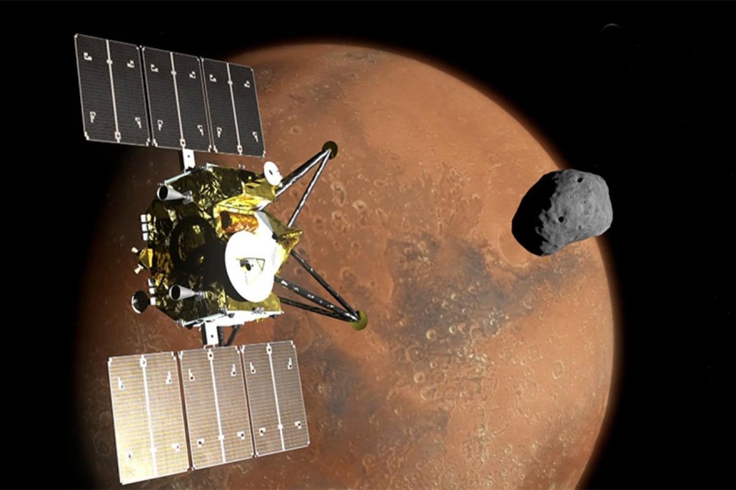 Marte lleva miles de millones de años escondiendo un secreto en una de sus lunas. Japón está a punto de viajar 600 millones de kilómetros para resolverlo