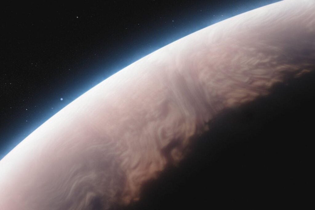 A 1.300 años luz de la Tierra, el James Webb ha encontrado un planeta que no encaja en un círculo perfecto. Y la explicación está en su propia atmósfera