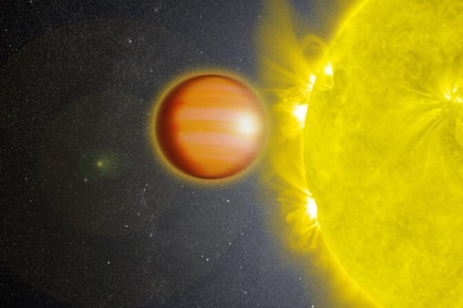 A 1.300 años luz de la Tierra, el James Webb ha encontrado un planeta que no encaja en un círculo perfecto. Y la explicación está en su propia atmósfera