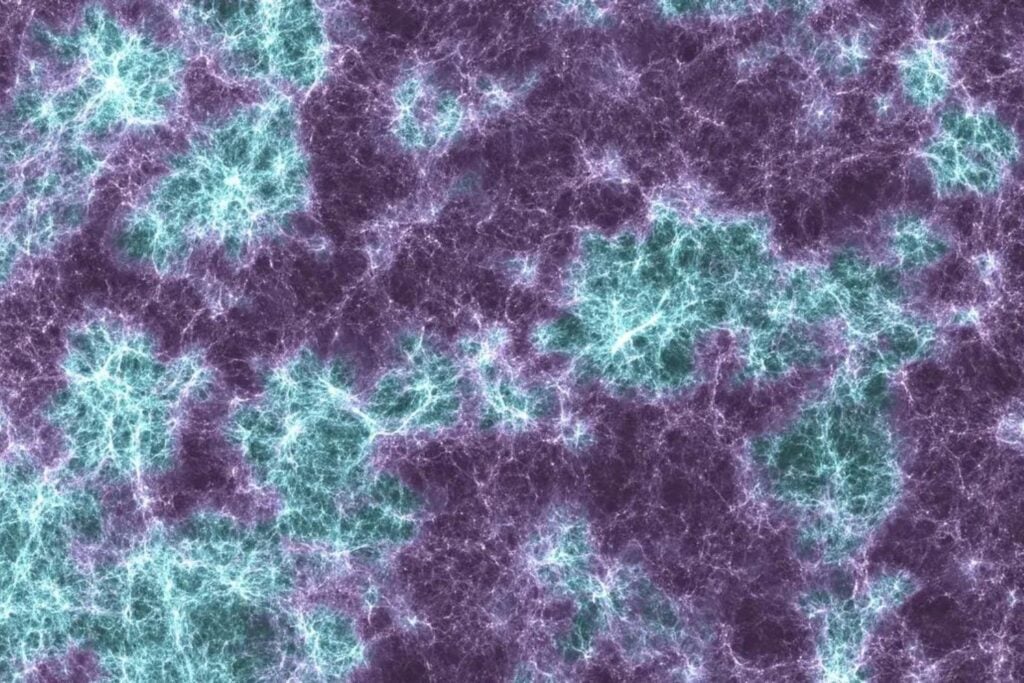 Durante millones de años, el universo permaneció sumido en la oscuridad. Ahora una supercomputadora ha reconstruido cómo las primeras galaxias consiguieron encenderlo