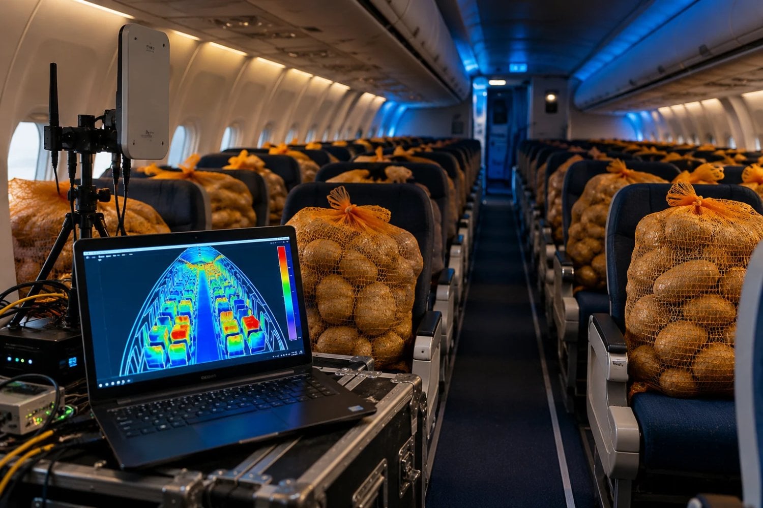 Boeing tenía un problema con el Wi-Fi de sus aviones y necesitaba cientos de pasajeros para resolverlo. Encontró una solución mucho mejor en nueve toneladas de papas