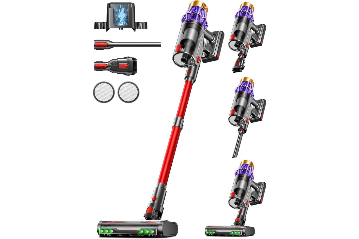 Cordless Vacuum Cleaner 60Kpa/650W/70Mins