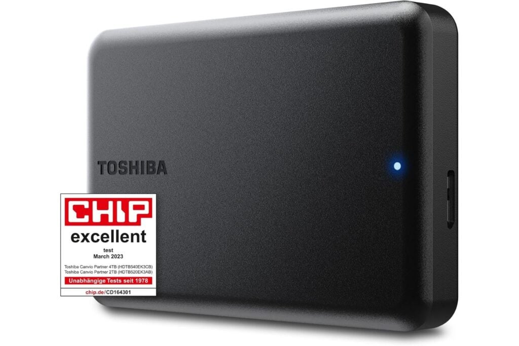 Toshiba Canvio Partner 4TB Portable External Hard Drive 2.5 Inch USB 3.2