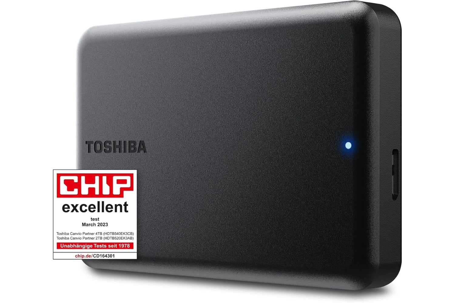 Toshiba Canvio Partner 4TB Portable External Hard Drive 2.5 Inch USB 3.2