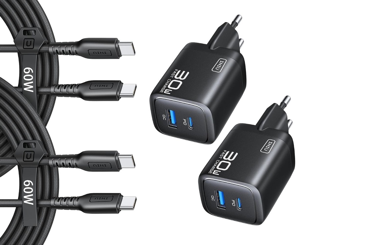 INIU USB C Charger, 30W 2-Pack