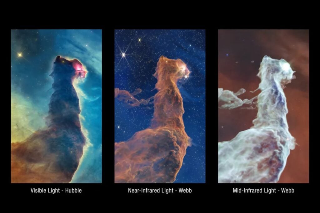 La NASA descubre una sorprendente nebulosa con forma de gato: las imágenes del Webb y el Hubble revelan cómo nacen las estrellas