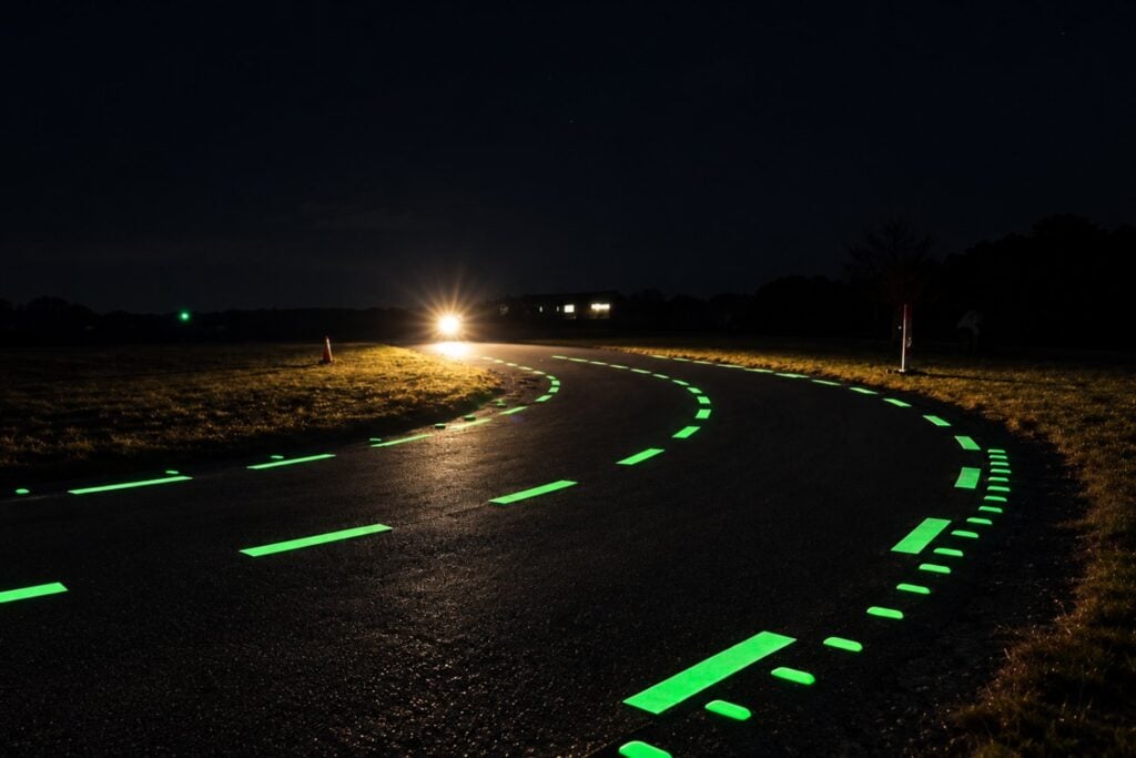 Malasia creó carreteras que brillan en la oscuridad, pero descubrió un problema que podría acabar con esta tecnología