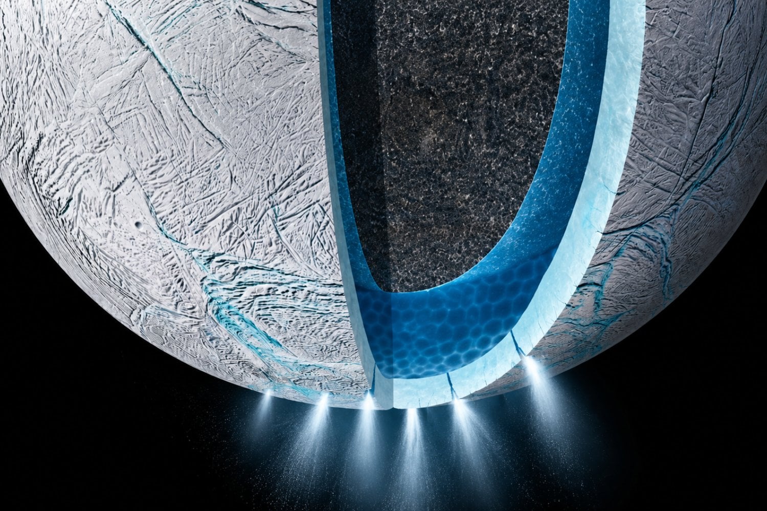 Científicos descubren que microorganismos de la Tierra podrían sobrevivir en el océano oculto de una luna de Saturno