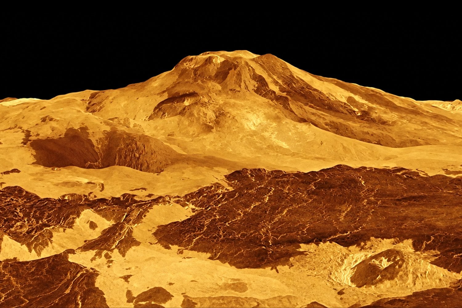 Científicos españoles descubren algo inesperado en Venus: uno de sus hemisferios tiene más del doble de volcanes que el otro