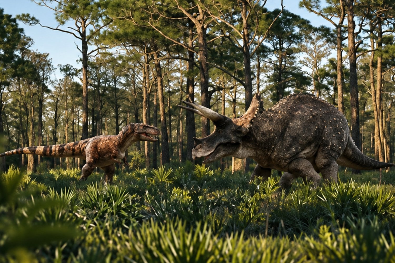 Científicos reconstruyen cómo peleaban los dinosaurios con cuernos hace millones de años: modelos 3D revelan estrategias de combate inesperadas