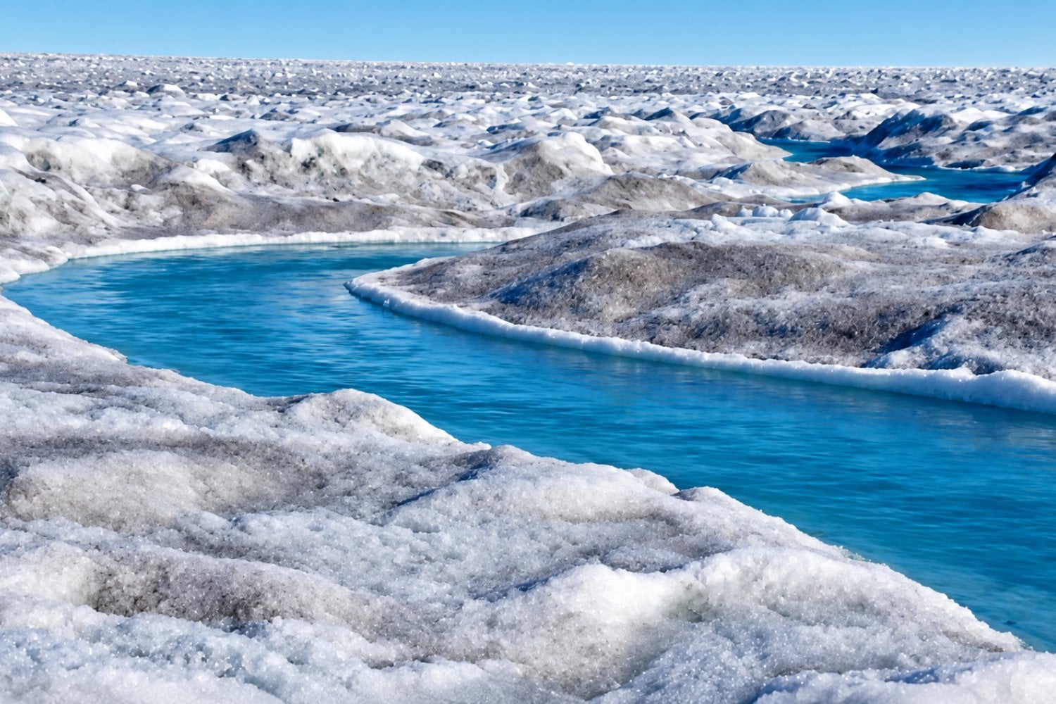 El hielo de Groenlandia se está volviendo negro y los científicos descubren un fenómeno que acelera su desaparición