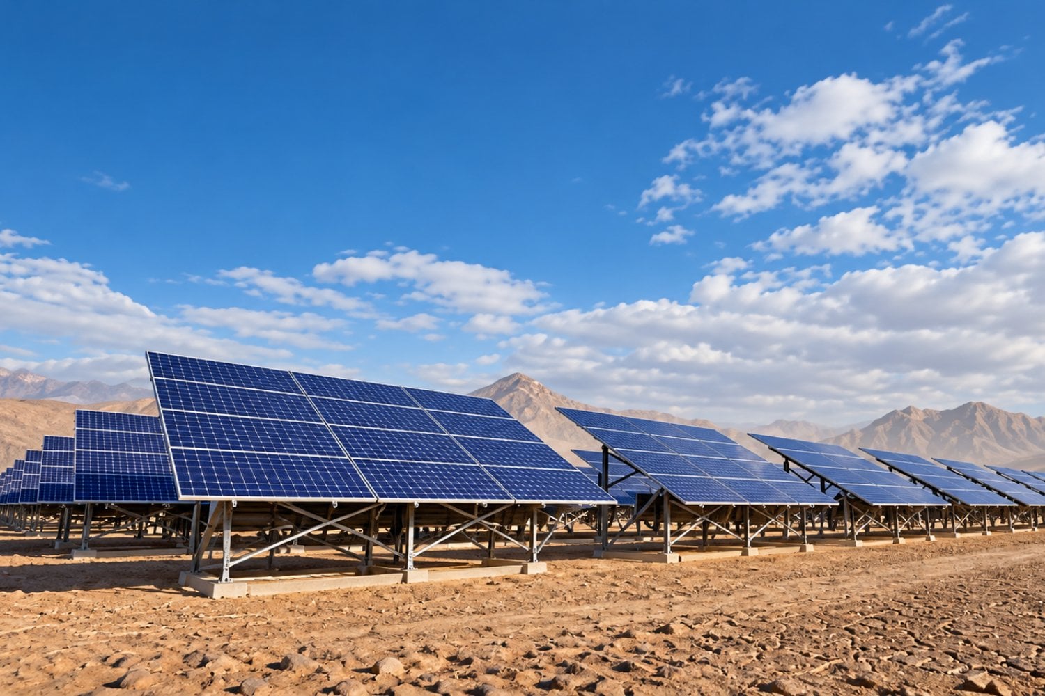 Instalaron miles de paneles solares en un desierto de China y ocurrió algo que los científicos no esperaban