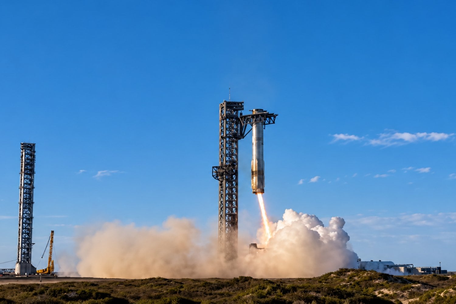 SpaceX prepara una maniobra histórica: recuperar las dos etapas de Starship en un mismo lanzamiento