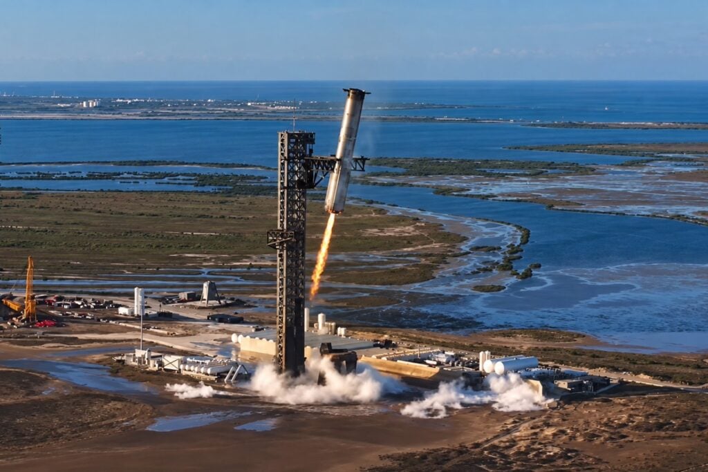 SpaceX prepara una maniobra histórica: recuperar las dos etapas de Starship en un mismo lanzamiento