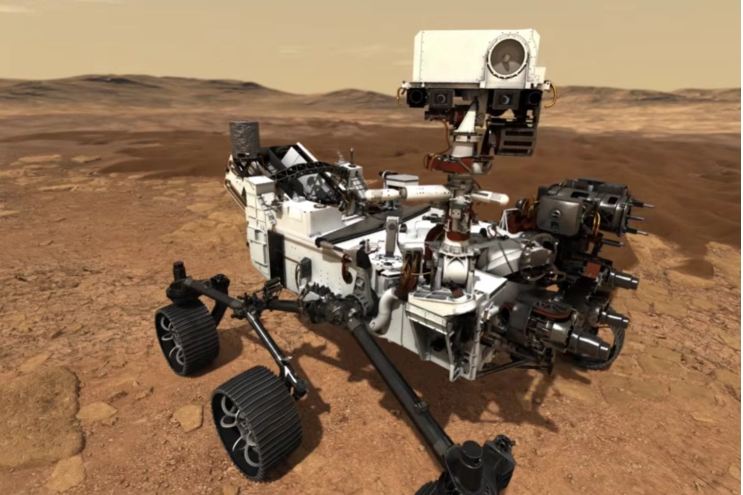 La NASA publica una de las imágenes más espectaculares de Curiosity por su día 5.000 en Marte