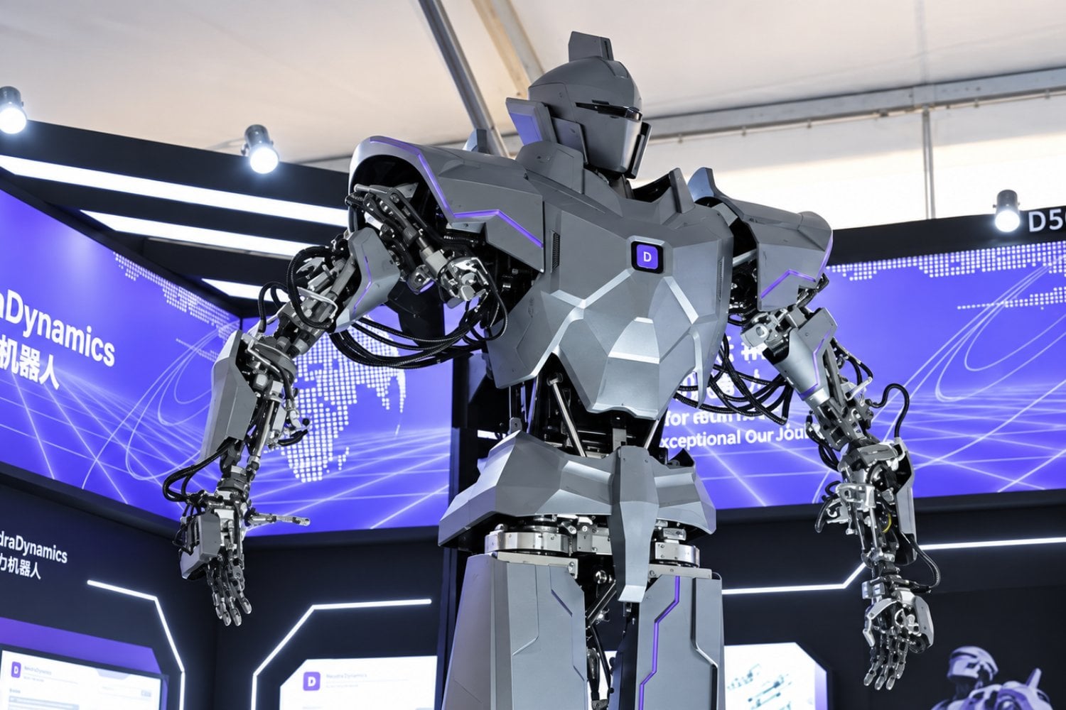 China presenta Neo1, un robot humanoide gigante de cuatro metros que promete levantar 500 kilos y trabajar en los entornos más peligrosos