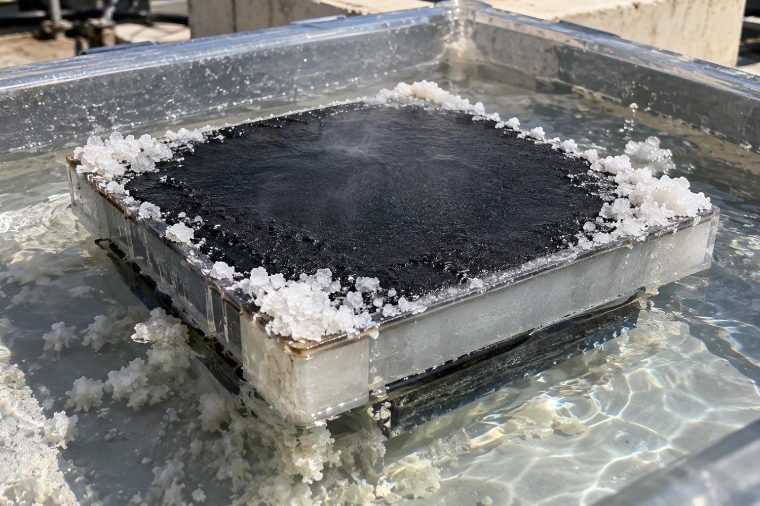 Crean un evaporador solar que expulsa la sal por sí solo y podría mejorar la desalinización